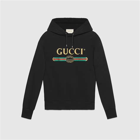 light sweat shirt en cotton logo gucci|Designer Sweatshirts For Men: Luxury Hoodies .